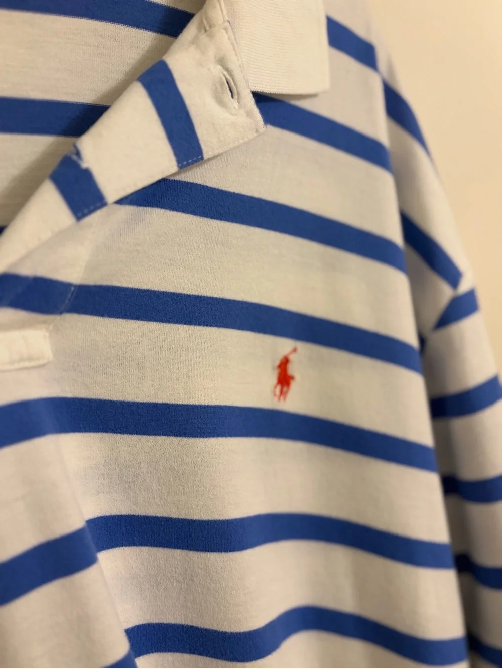 Polo by Ralph Lauren | Blue & White Striped Polo Shirt size XXL